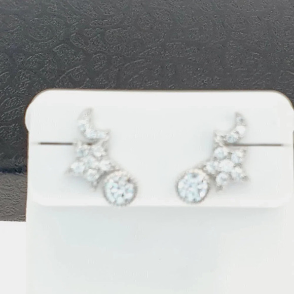 "925 sterling silver luxury CZ earrings for women/girls, Best for gift, RJUS2214 - Picture 6 of 10